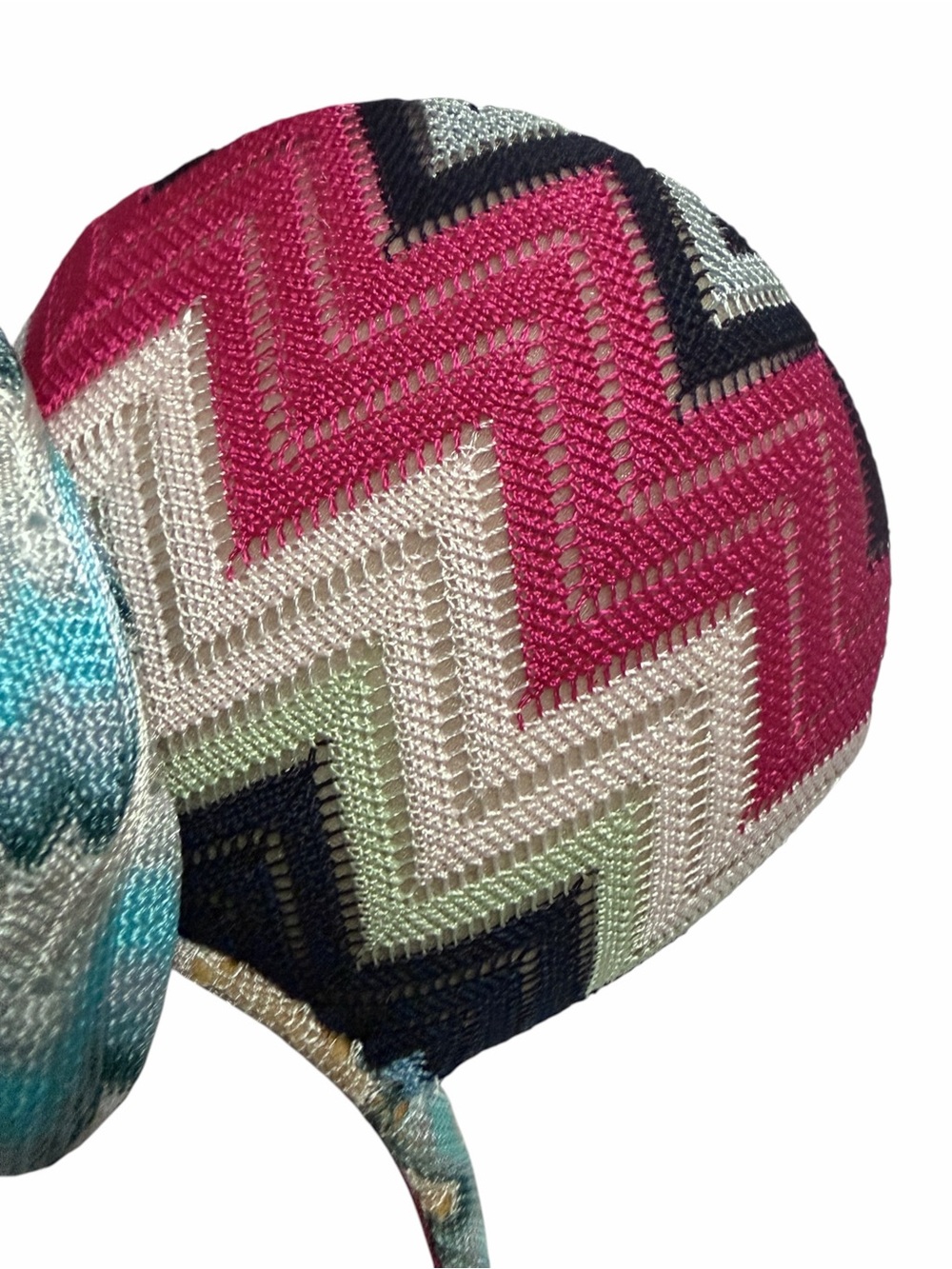 Missoni x Disney Zigzag Minnie Mouse Ears Headband Purple Pink **Read** - Picture 3 of 14